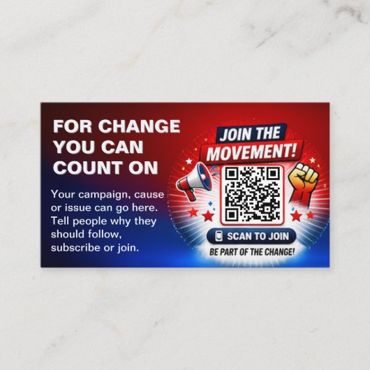 Scan voor Wijziging QR-code ontwerp sjabloon Visitekaartje (Voorkant)