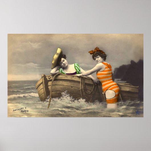 Scanadlous Striped Bathing Suit Poster (Voorkant)