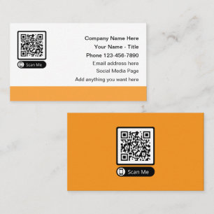 Scanbare promotionele Visitekaartjes van QR-code Contactkaartje