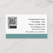 Scanbare promotionele Visitekaartjes van QR-code Contactkaartje (Voorkant)