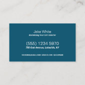 Scanbare QR-autodetails Contactkaartje (Achterkant)