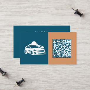Scanbare QR-autodetails Contactkaartje