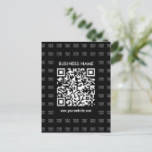 Scanbare QR-code en logo-patroon direct maken Briefkaart (Staand voorkant)