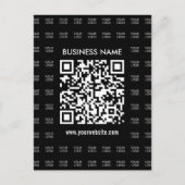 Scanbare QR-code en logo-patroon direct maken Briefkaart (Voorkant)