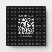 Scanbare QR-code en logo-patroon direct maken Fotoplaat (Voorkant)