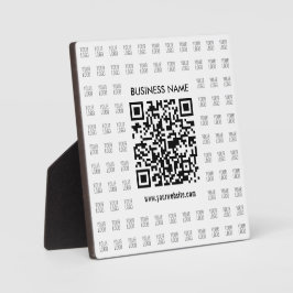 Scanbare QR-code en logo-patroon direct maken Fotoplaat