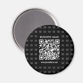 Scanbare QR-code en logo-patroon direct maken Magneet (Voorkant / Achterkant)