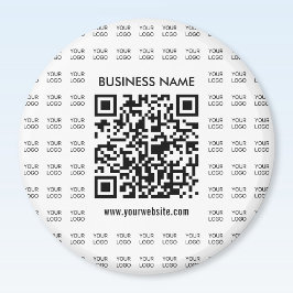 Scanbare QR-code en logo-patroon direct maken Magneet