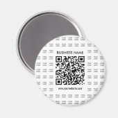 Scanbare QR-code en logo-patroon direct maken Magneet (Voorkant / Achterkant)