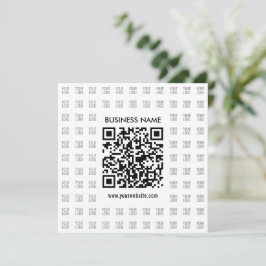 Scanbare QR-code en logo-patroon direct maken Notitiekaartje