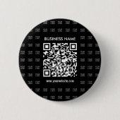 Scanbare QR-code en logo-patroon direct maken Ronde Button 5,7 Cm (Voorkant)