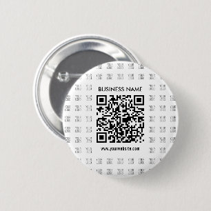 Scanbare QR-code en logo-patroon direct maken Ronde Button 5,7 Cm