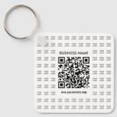 Scanbare QR-code en logo-patroon direct maken Sleutelhanger (Voorkant)