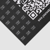 Scanbare QR-code en logo-patroon direct maken Tissuepapier (Detail)