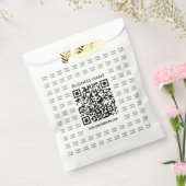 Scanbare QR-code en logo-patroon onmiddellijk make Bedankzakje (Gezegeld)