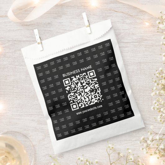 Scanbare QR-code en logo-patroon onmiddellijk make Bedankzakje (Geknipt)