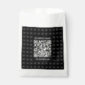 Scanbare QR-code en logo-patroon onmiddellijk make Bedankzakje (Voorkant)