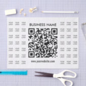 Scanbare QR-code en logo-patroon onmiddellijk make Tissuepapier (Craft)