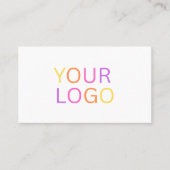 Scanbare QR-code Logo Minimalistische Zakelijke Ka Visitekaartje (Voorkant)