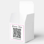 Scanbare QR-code met cursief schrifthandschrift Bedankdoosjes (Geopend)