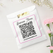 Scanbare QR-code met cursief schrifthandschrift Bedankzakje (Gezegeld)