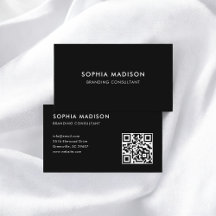 Scanbare QR-code Minimalistische Zwart