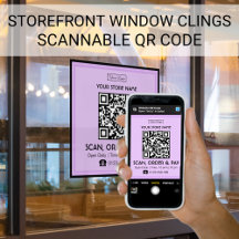 Scanbare QR-code op winkelbord | Scan, bestel en b