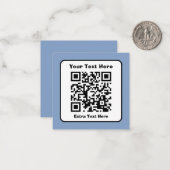Scanbare QR-code Sjabloon met bewerkbare tekst (Voorkant / Achterkant in situ)