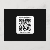 Scanbare QR-code Sjabloon met bewerkbare tekst (Voorkant)