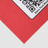 Scanbare QR-code Sjabloon met bewerkbare tekst Tissuepapier (Detail)