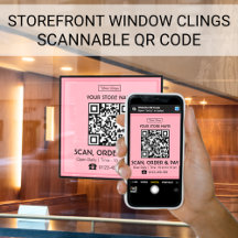 Scanbare QR-code voor winkelbord | Scannen, bestel