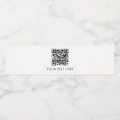 Scanbare QR-code voor zakelijke website voor adver Waterfles Etiket (Enkel label)