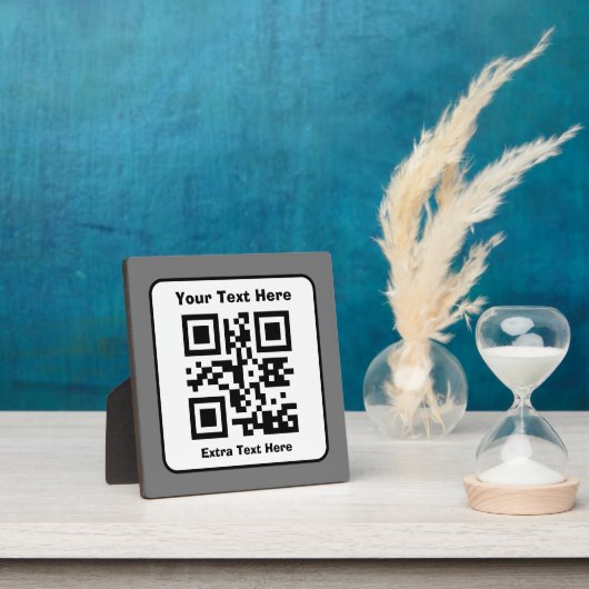 Scanbare QR-codesjabloon met bewerkbare tekst Fotoplaat (Insitu)