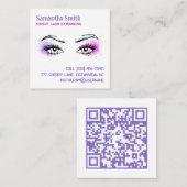 🌸 Scancode Brow Lash Tech Contactkaartje (Voorkant / Achterkant)