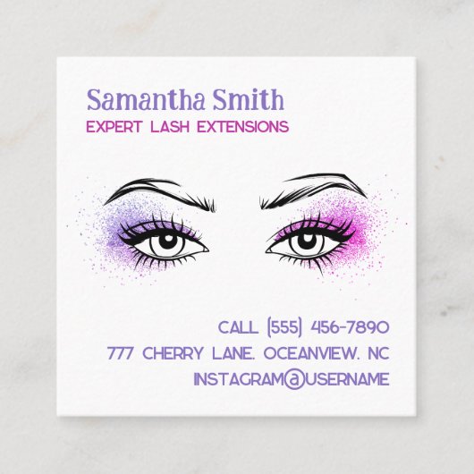 🌸 Scancode Brow Lash Tech Contactkaartje (Voorkant)