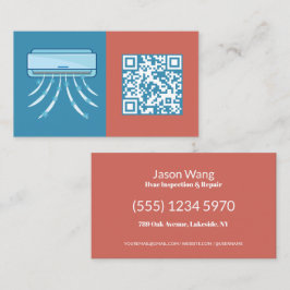 Scancode QR airconditioning Visitekaartje