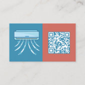 Scancode QR airconditioning Visitekaartje (Voorkant)