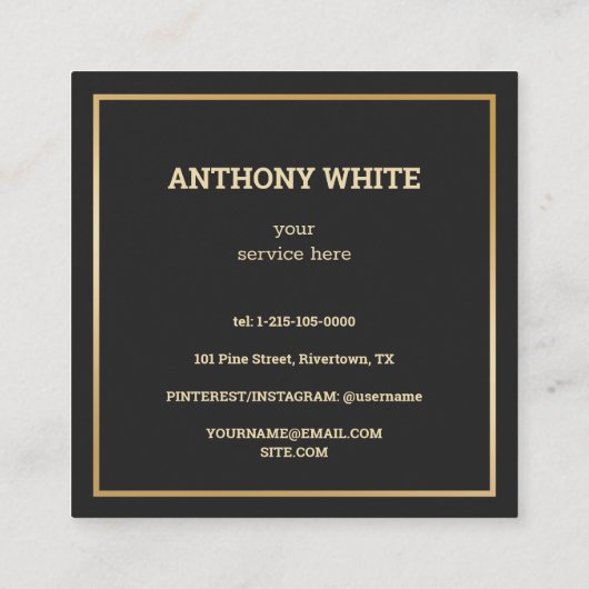 Scancode QR Premium Contactkaartje (Achterkant)