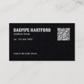 scancode voor doedelzakken visitekaartje (Achterkant)
