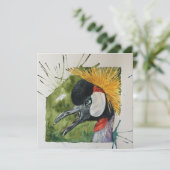 Scandalized Crane briefkaart stijl notitiekaart (Staand voorkant)