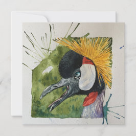 Scandalized Crane briefkaart stijl notitiekaart