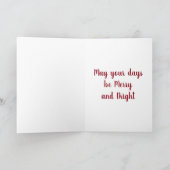 *SCANDANAVISCHE GNOOM* ZEGT DAT DE DAGEN VROLIJK/H FEESTDAGEN KAART (Binnen)