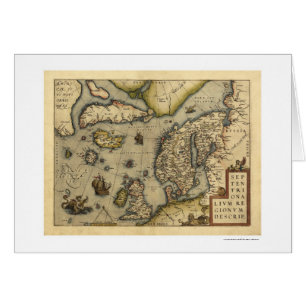 Scandanavische kaart van Ortelius 1570