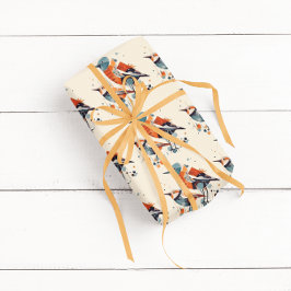 Scandi Aviary Duet Cadeaupapier