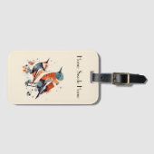 Scandi Aviary Duet, op maat Bagagelabel (Voorkant (horizontaal))