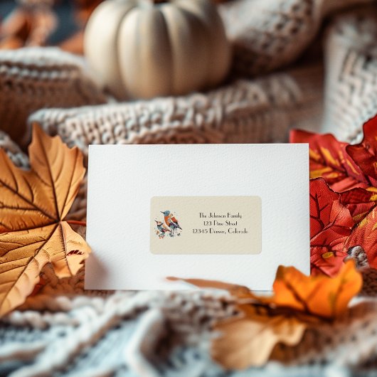 Scandi Aviary Duet, op maat Etiket