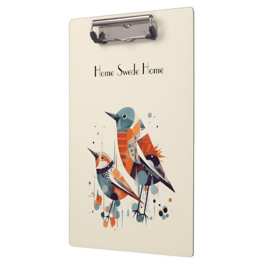 Scandi Aviary Duet, op maat Klembord (Links)