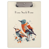 Scandi Aviary Duet, op maat Klembord (Voorkant)