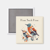 Scandi Aviary Duet, op maat Magneet (Voorkant / Achterkant)