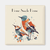 Scandi Aviary Duet, op maat Magneet (Voorkant)